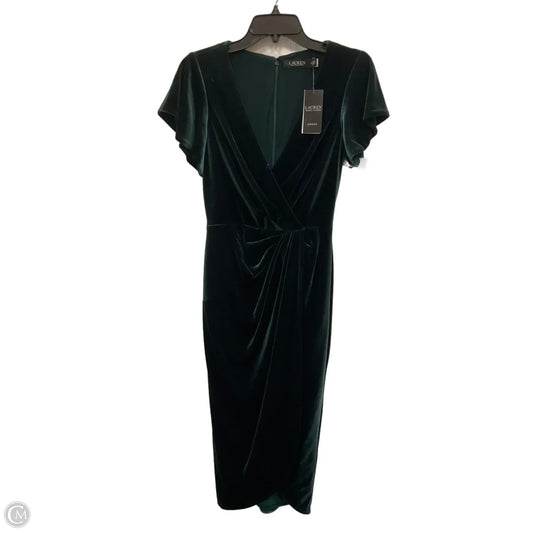 Dress Party Long By Lauren By Ralph Lauren In Green, Size: Xs