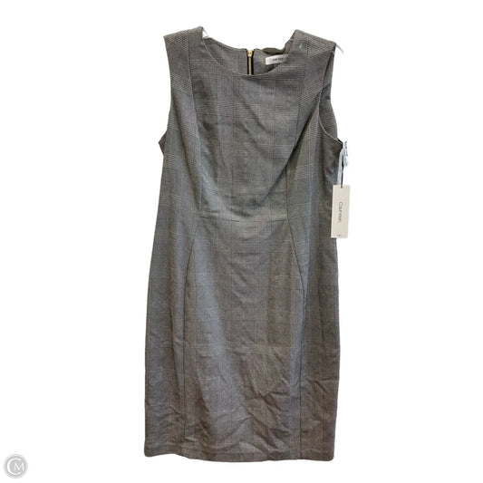 Dress Party Midi By Calvin Klein In Grey, Size: Xl
