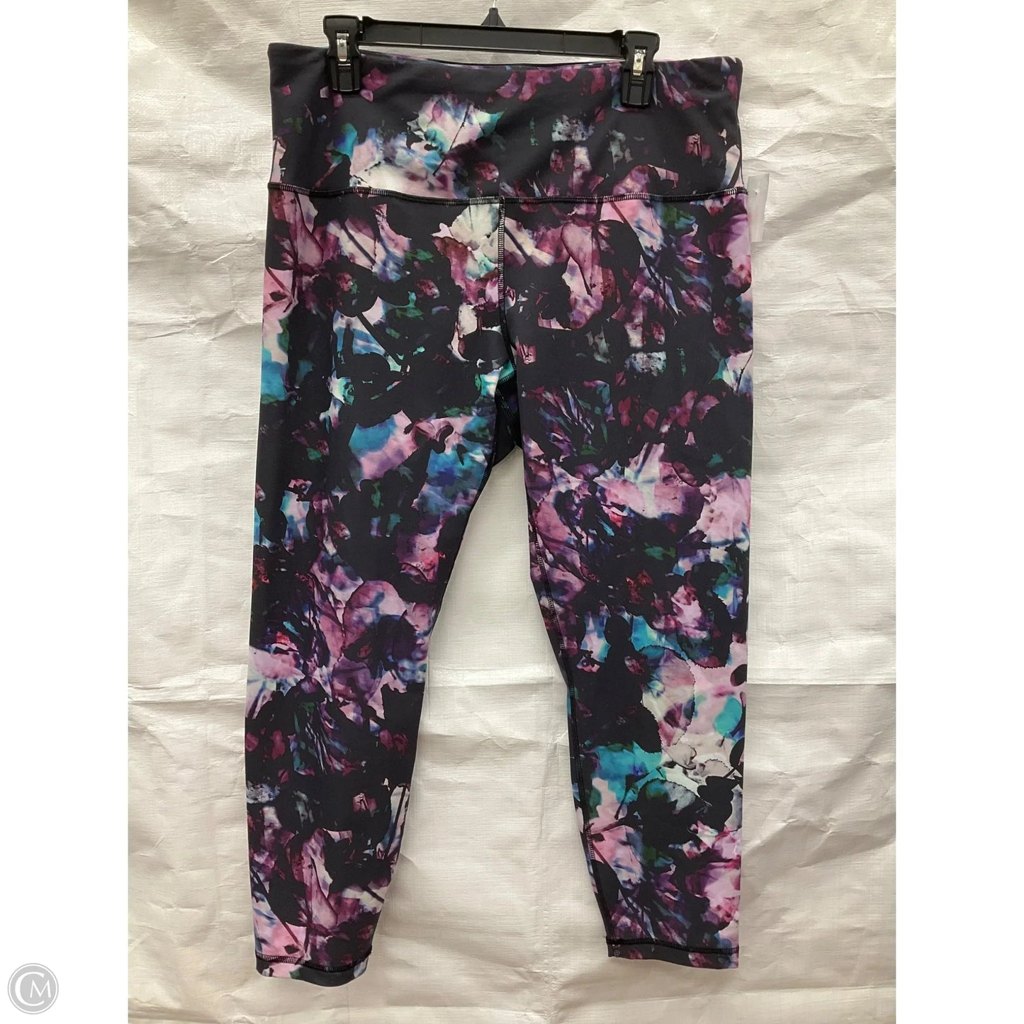 Athletic Leggings By Rbx In Grey & Purple, Size: 1x