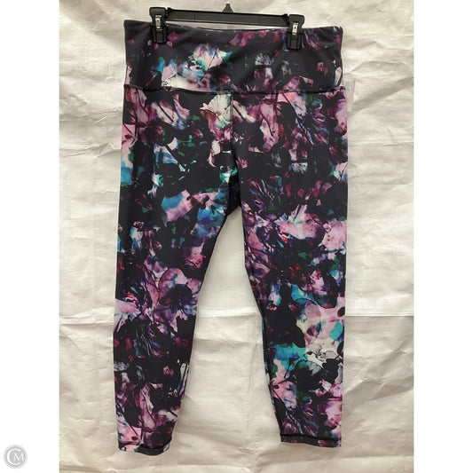 Athletic Leggings By Rbx In Grey & Purple, Size: 1x