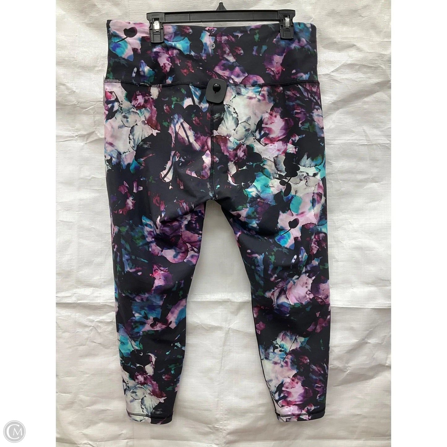 Athletic Leggings By Rbx In Grey & Purple, Size: 1x