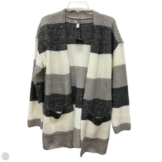 Cardigan By Nine West In Black & Grey, Size: M
