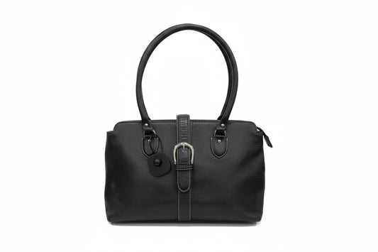 Handbag Leather By Talbots, Size: Medium