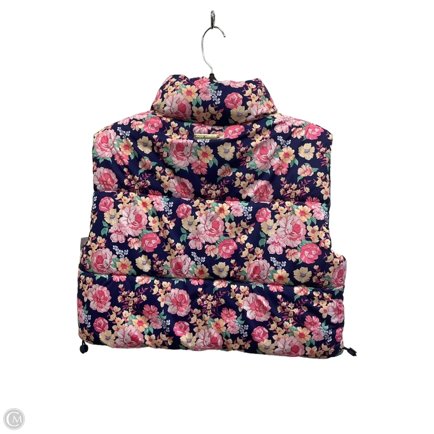 Vest Puffer & Quilted By Simply Southern In Floral Print, Size: M