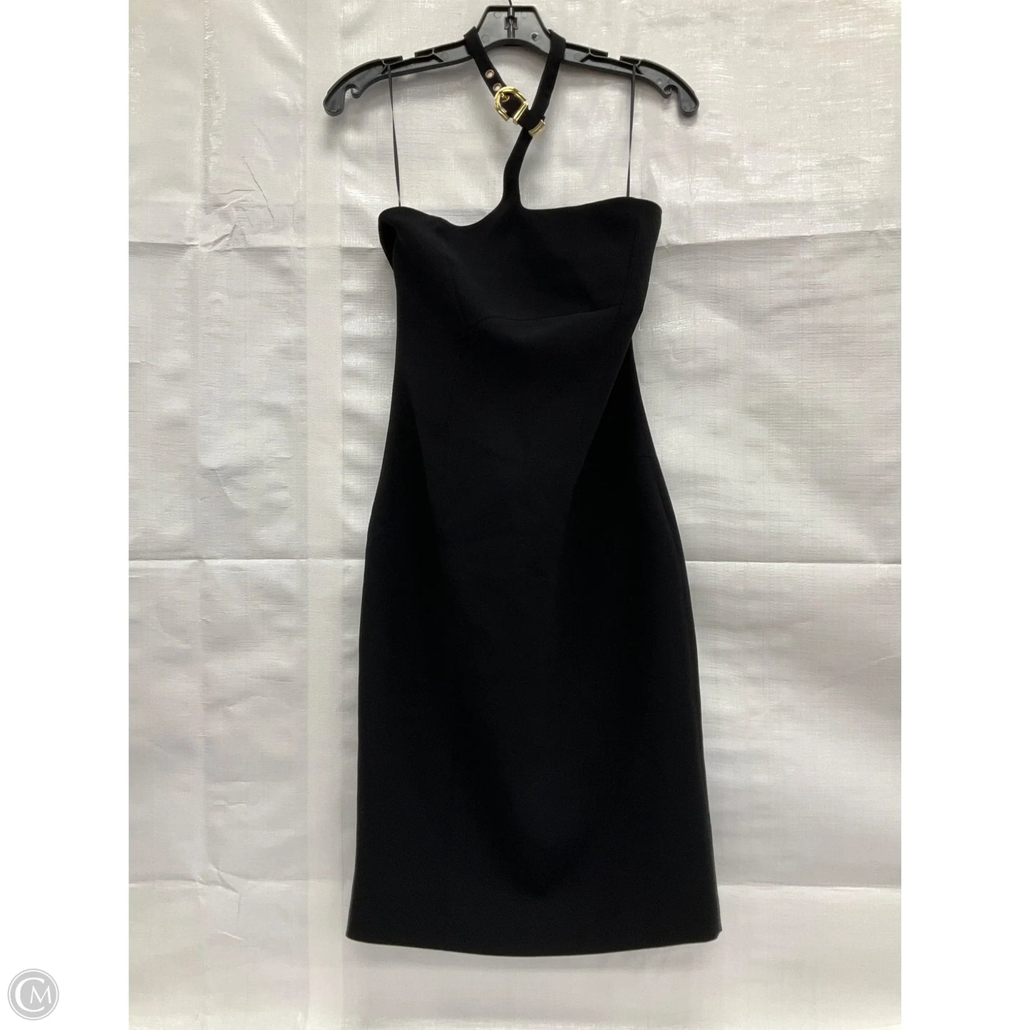 Dress Luxury Designer By Versace In Black, Size: M