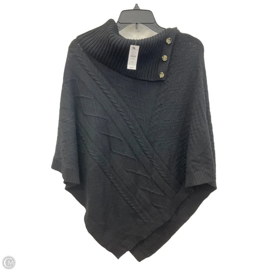 Poncho By Talbots In Black, Size: S