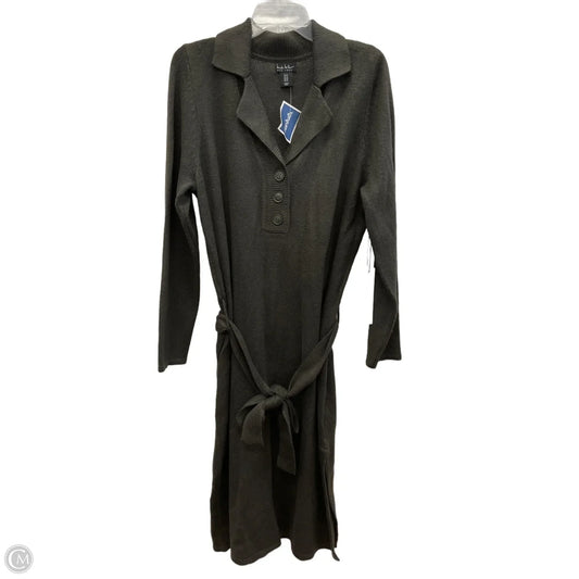 Dress Casual Midi By Nicole Miller In Grey, Size: 1x