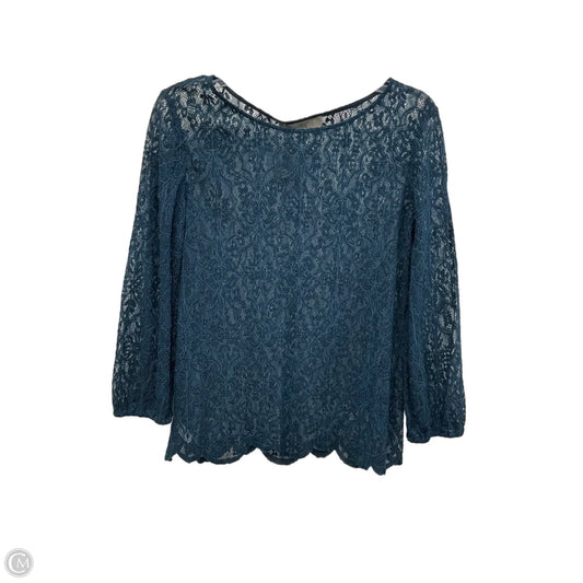 Top Long Sleeve By Loft In Blue, Size: Xs