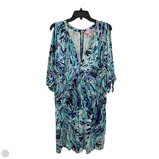 Romper Designer By Lilly Pulitzer In Black & Blue, Size: Xl
