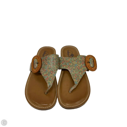 Sandals Designer By Patricia Nash In Floral Print, Size: 7