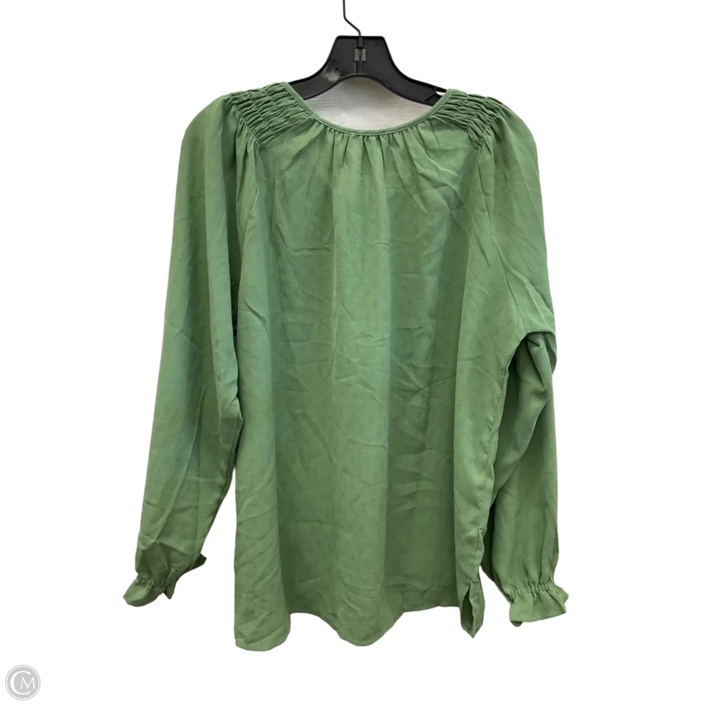 Top Long Sleeve By Jessica Simpson In Green, Size: L