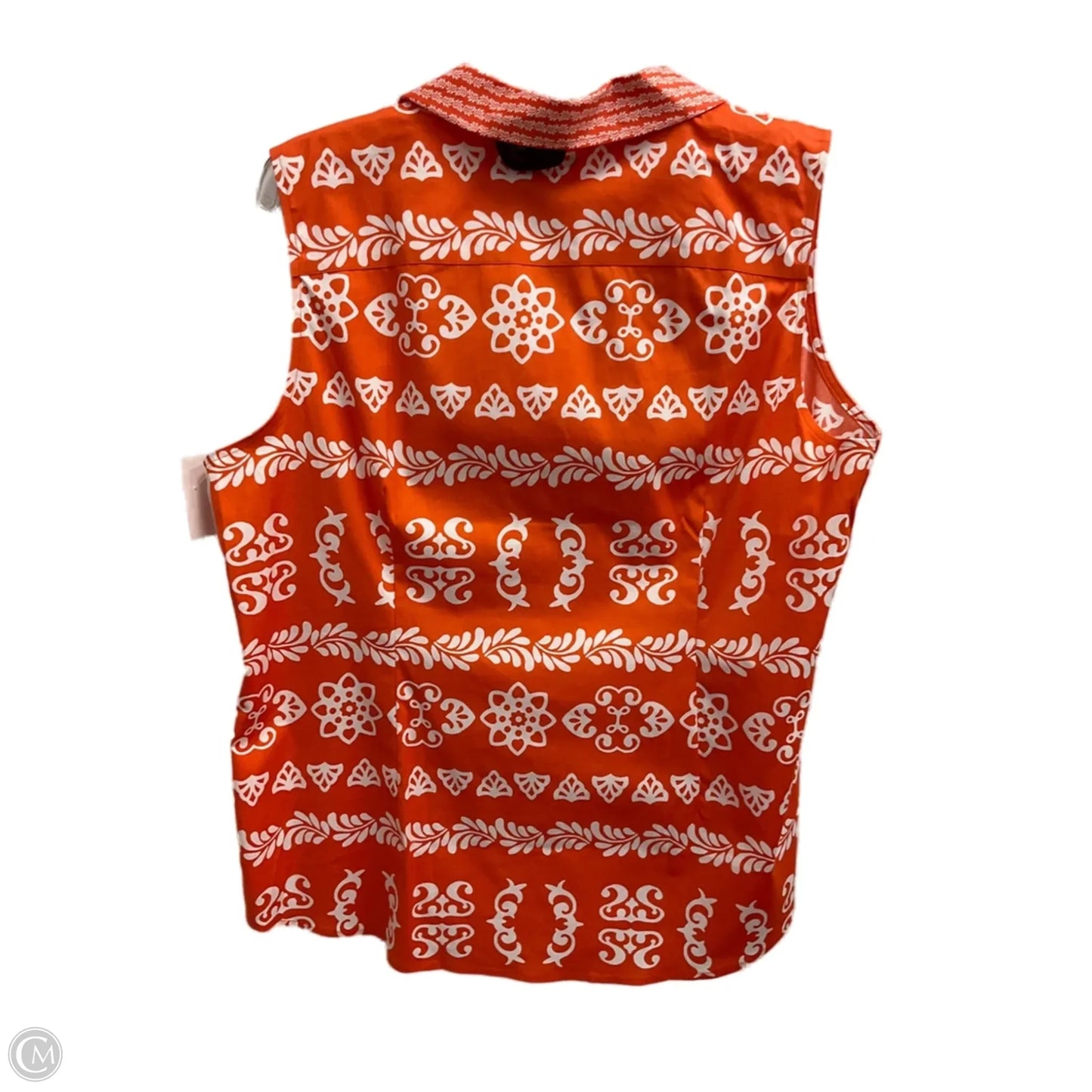 Top Sleeveless By Talbots In Orange, Size: 14