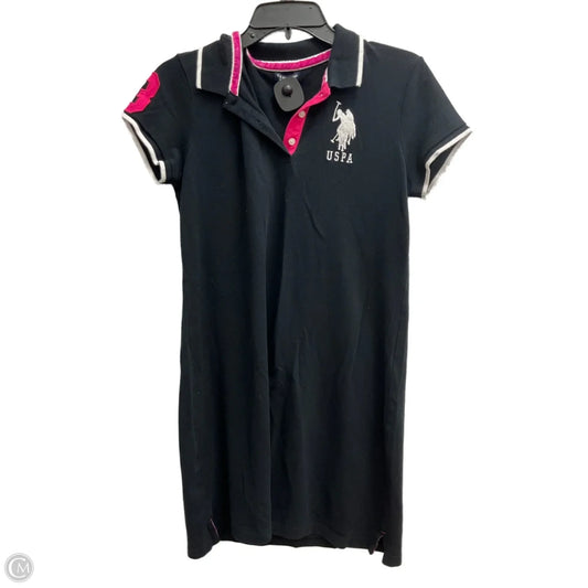 Dress Casual Midi By Polo Ralph Lauren In Black, Size: M