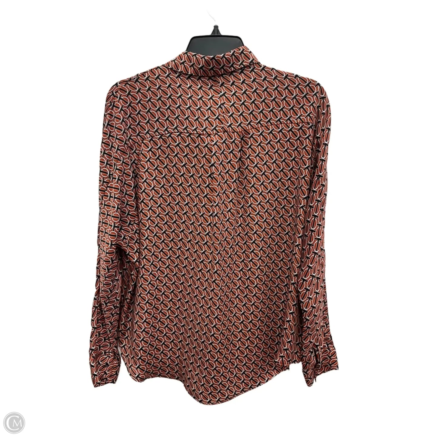 Blouse Long Sleeve By Express In Orange, Size: M