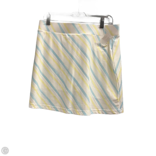 Skirt Mini & Short By Cmc In Blue & Yellow, Size: L