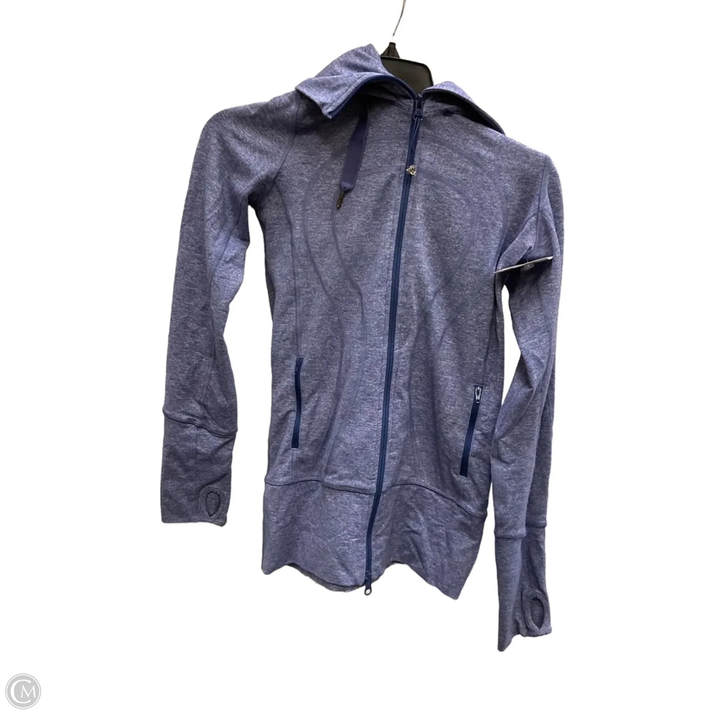Athletic Jacket By Lululemon In Blue, Size: 2