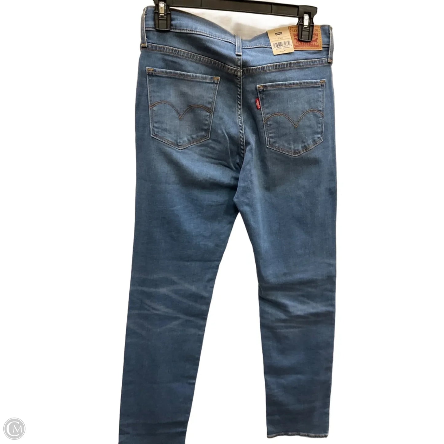 Jeans Straight By Levis In Blue Denim, Size: 8
