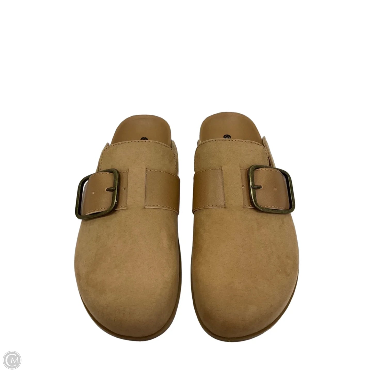 Sandals Flats By Clothes Mentor In Brown, Size: 8.5