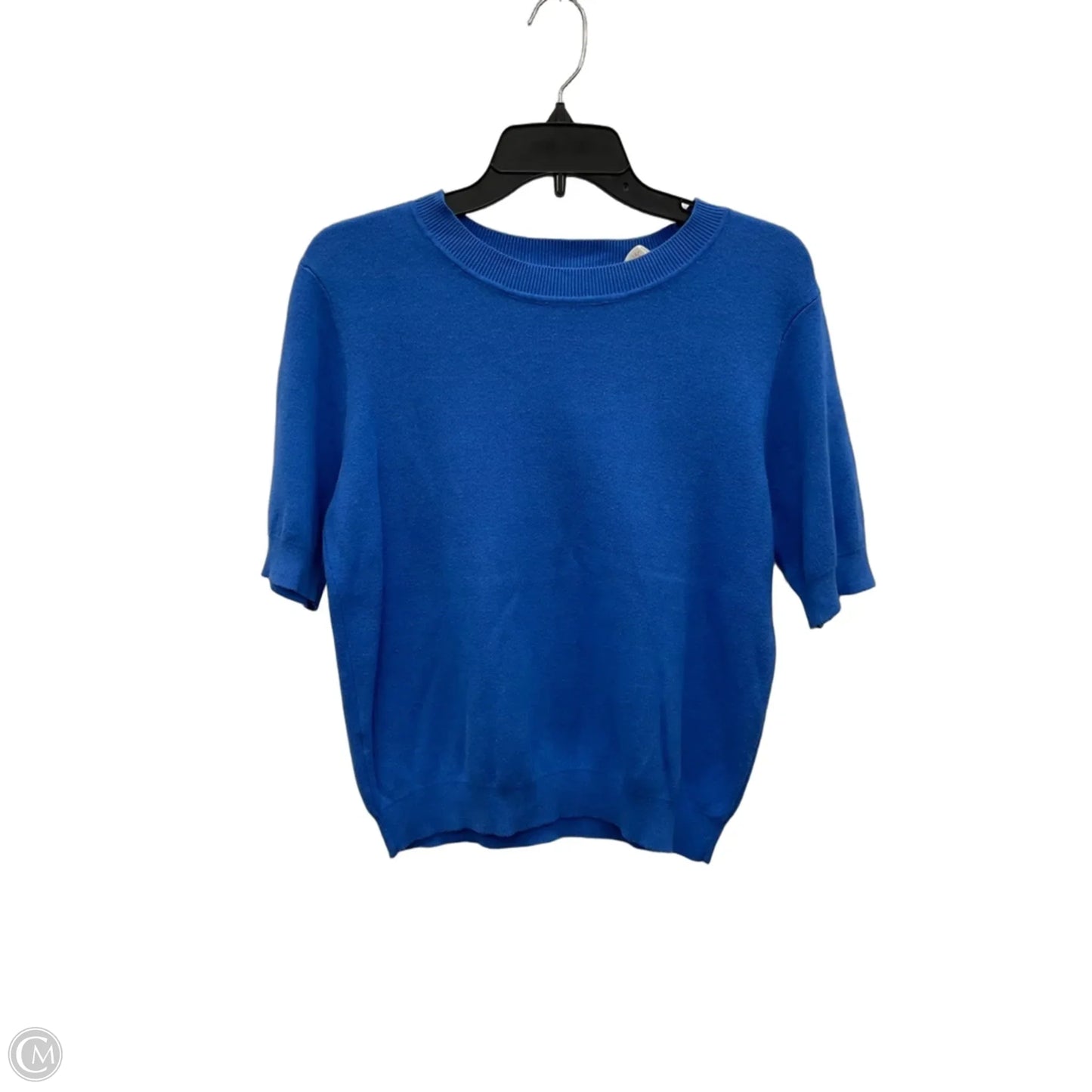 Top Short Sleeve By Loft In Blue, Size: M