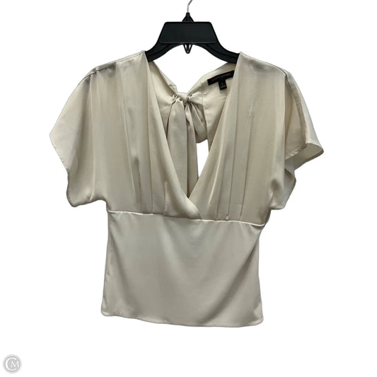 Top Short Sleeve By Banana Republic In Tan, Size: S