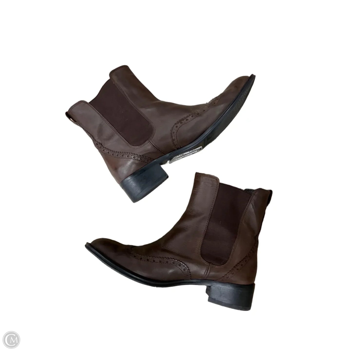Boots Ankle Heels By Boden In Brown, Size: 7.5