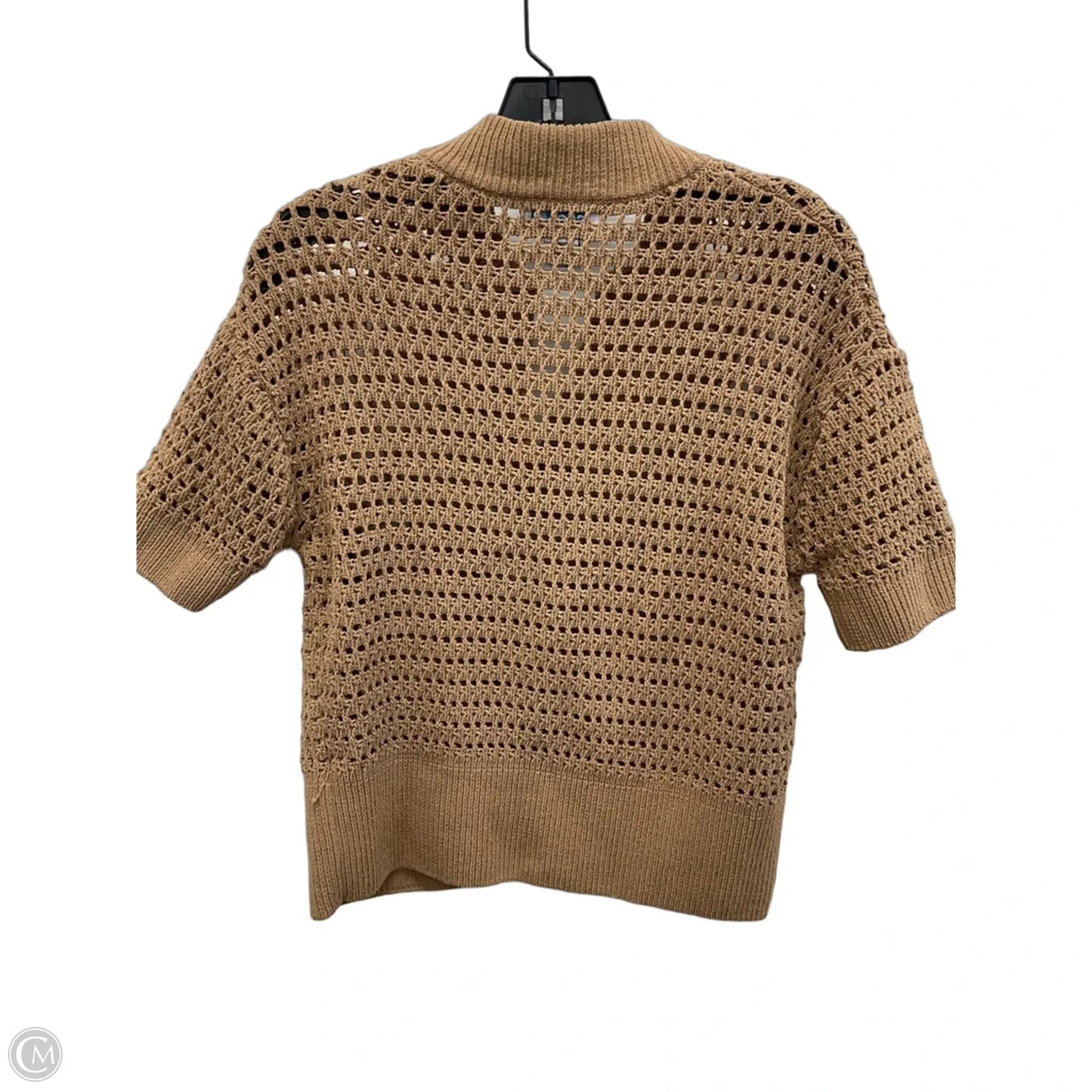 Top Short Sleeve By C And C In Brown, Size: S