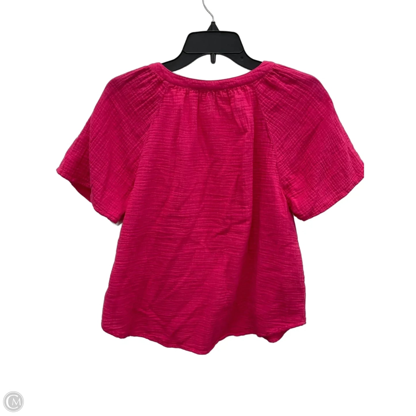 Top Short Sleeve By Beachlunchlounge In Pink, Size: S