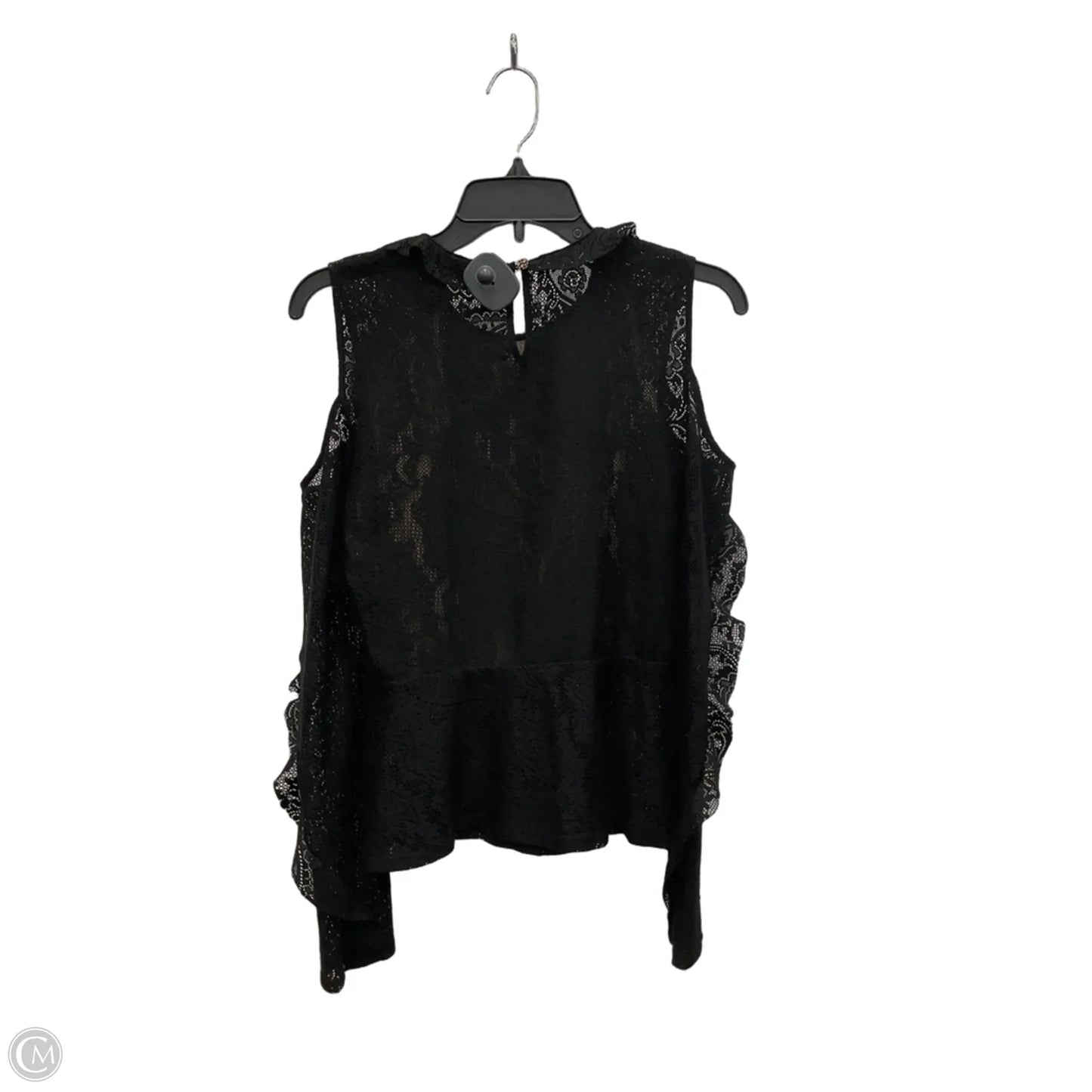 Top Long Sleeve By Bcbgmaxazria In Black, Size: S
