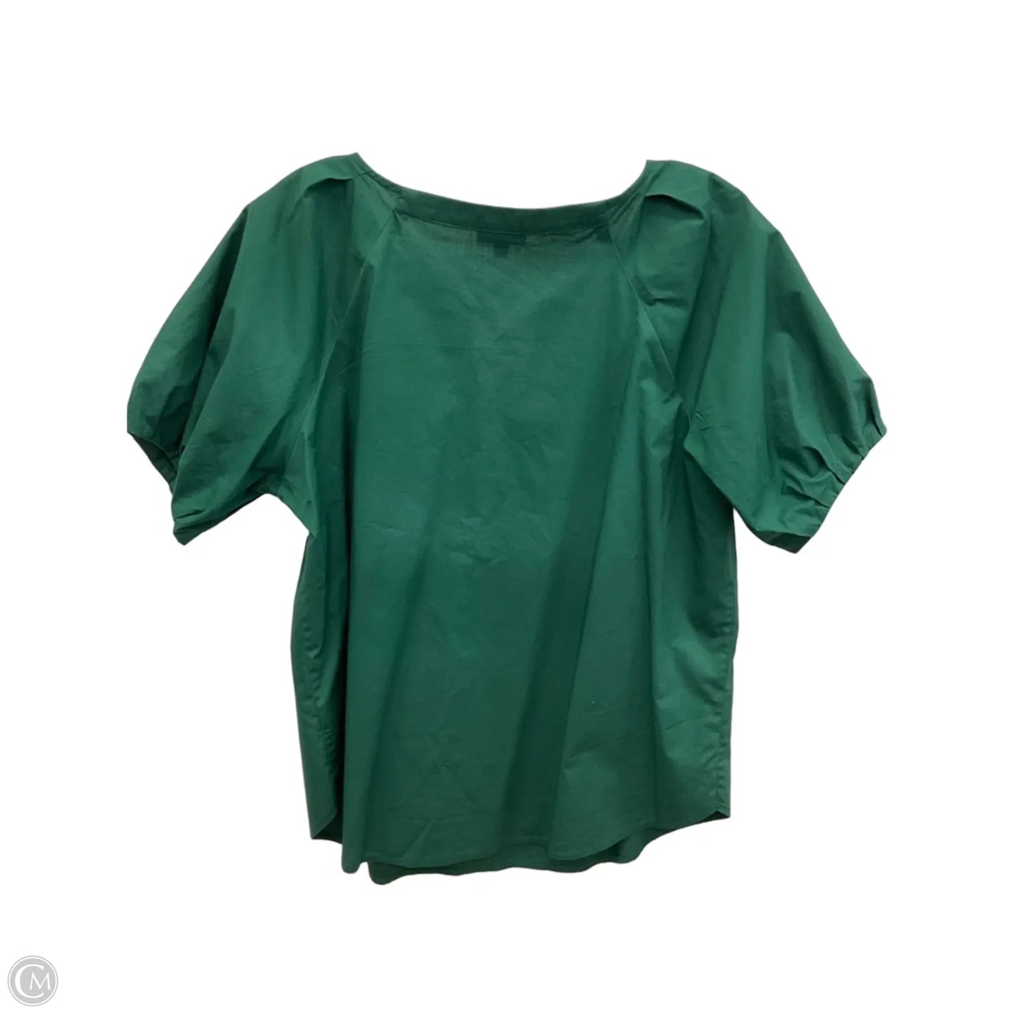 Top Short Sleeve By Talbots In Green, Size: M