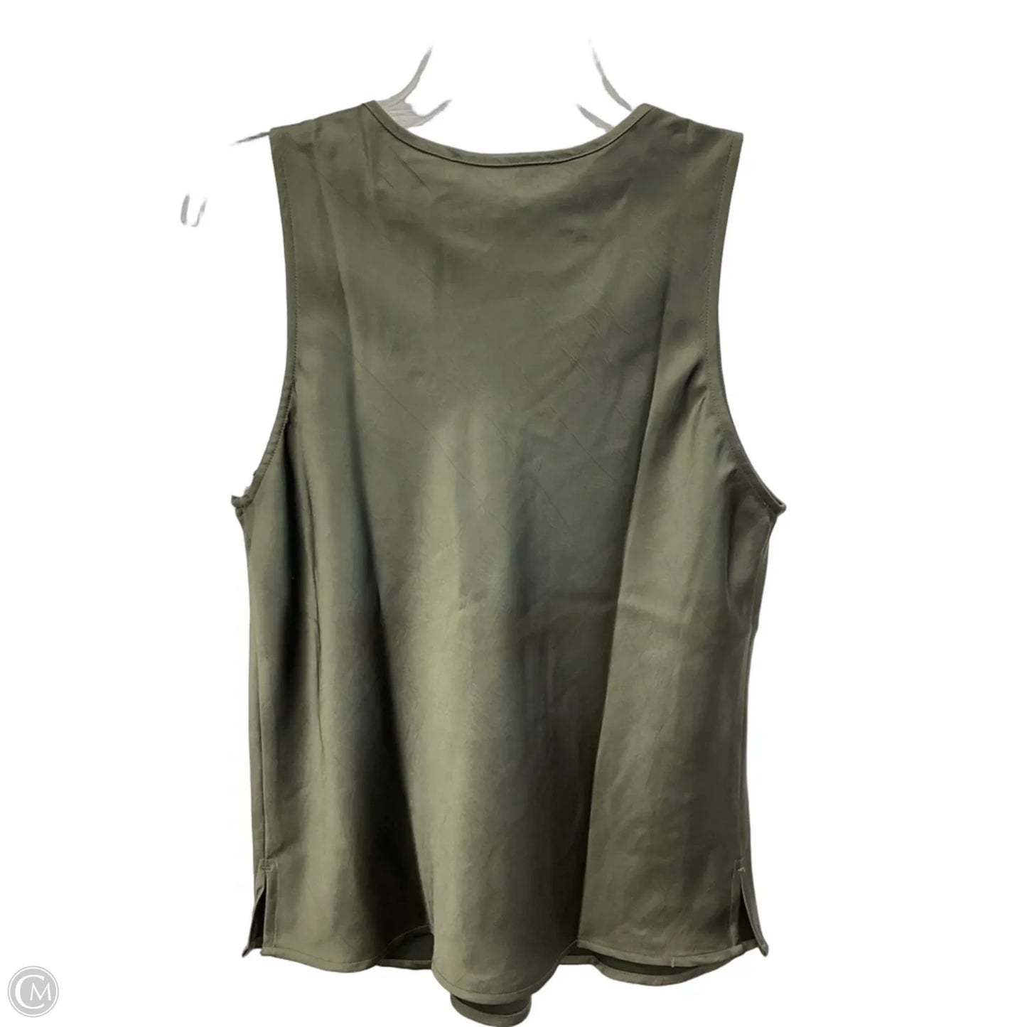 Top Sleeveless By Loft In Green, Size: S