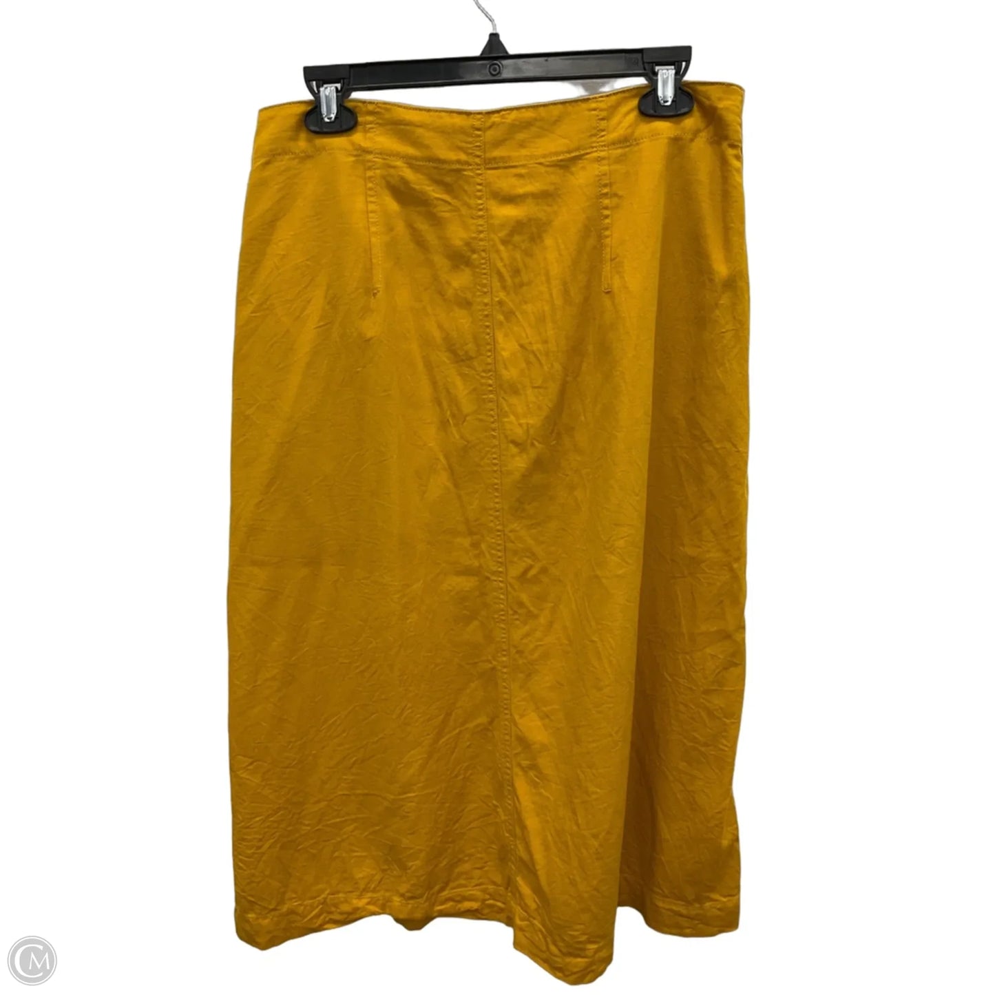 Skirt Midi By Madewell In Yellow, Size: 10