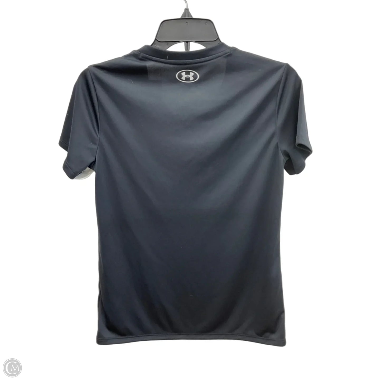 Athletic Top Short Sleeve By Under Armour In Black, Size: Xs