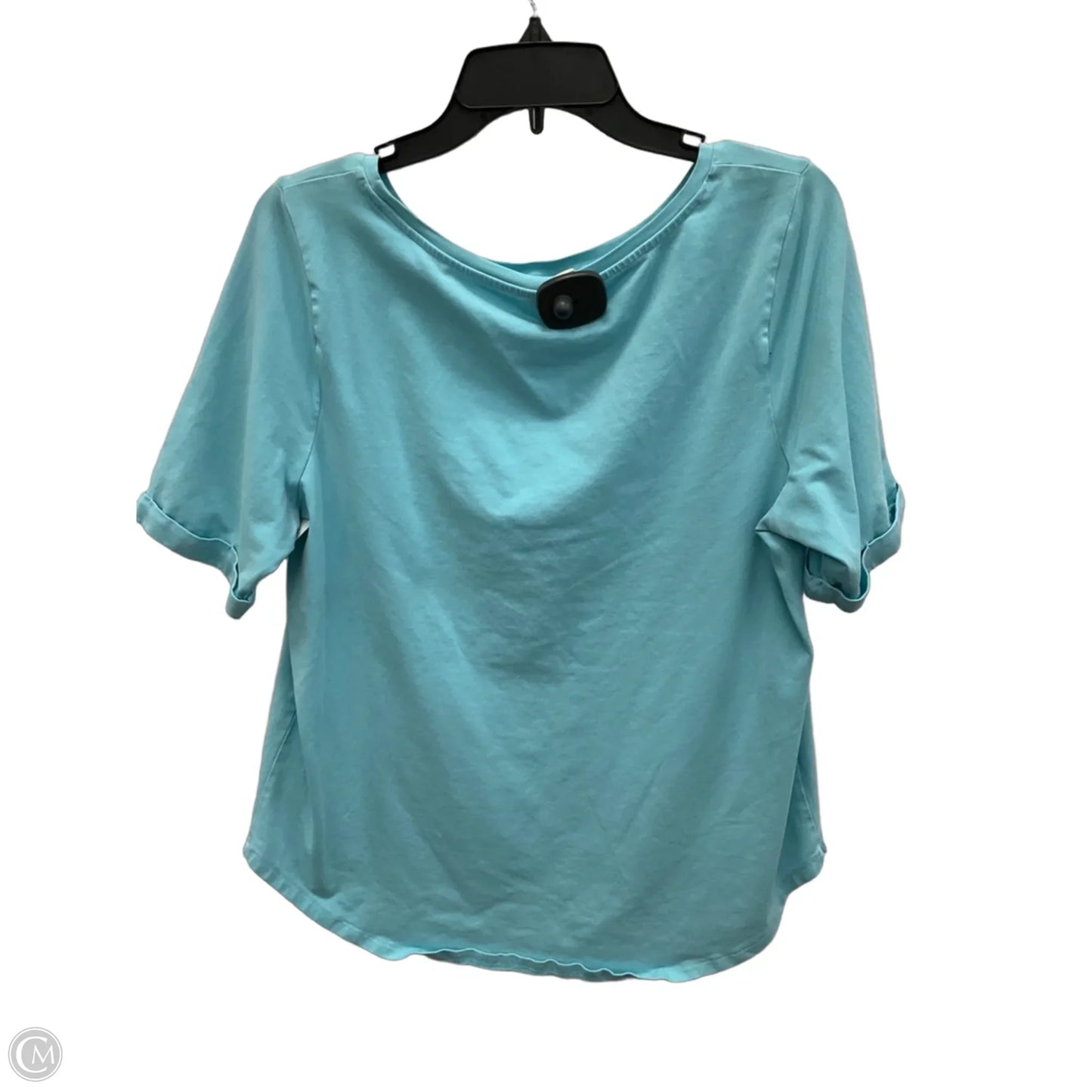 Top Short Sleeve Basic By Chicos In Blue, Size: L