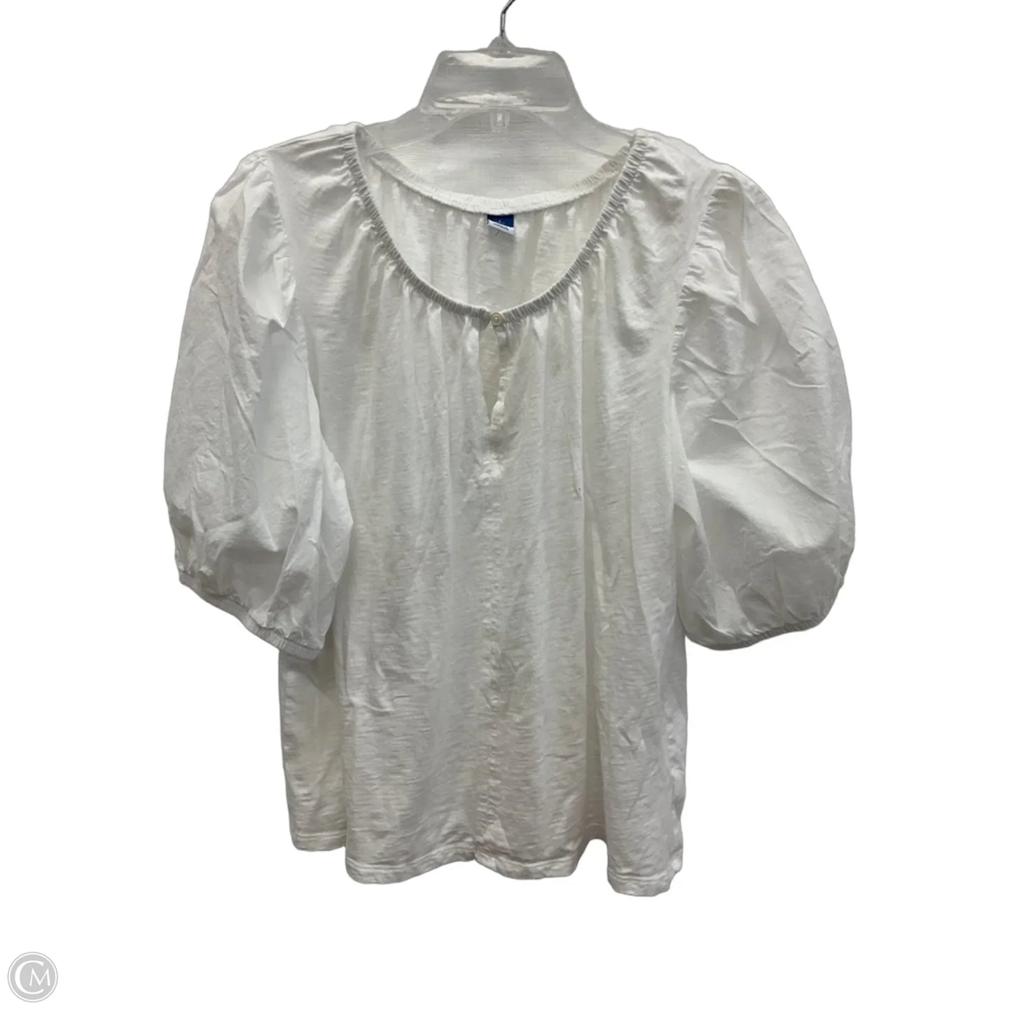 Top Short Sleeve By Old Navy In White, Size: L