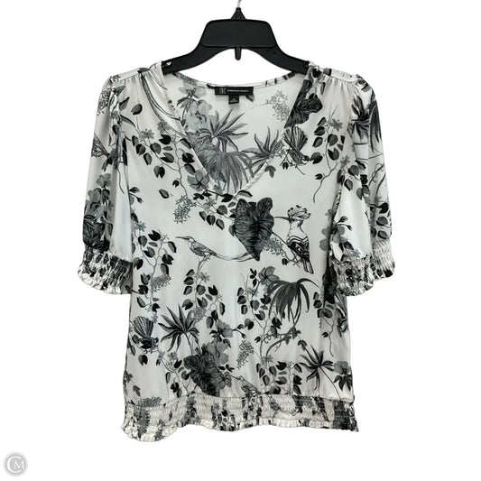 Top Short Sleeve By Inc In Floral Print, Size: M