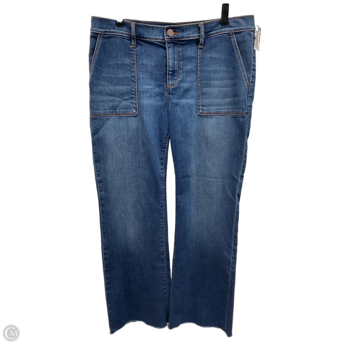 Jeans Wide Leg By Loft In Blue Denim, Size: 10