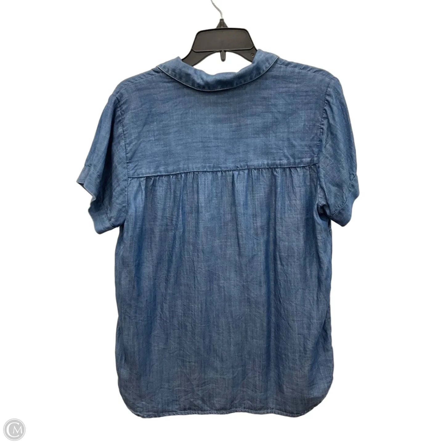 Top Short Sleeve By J. Jill In Blue Denim, Size: M