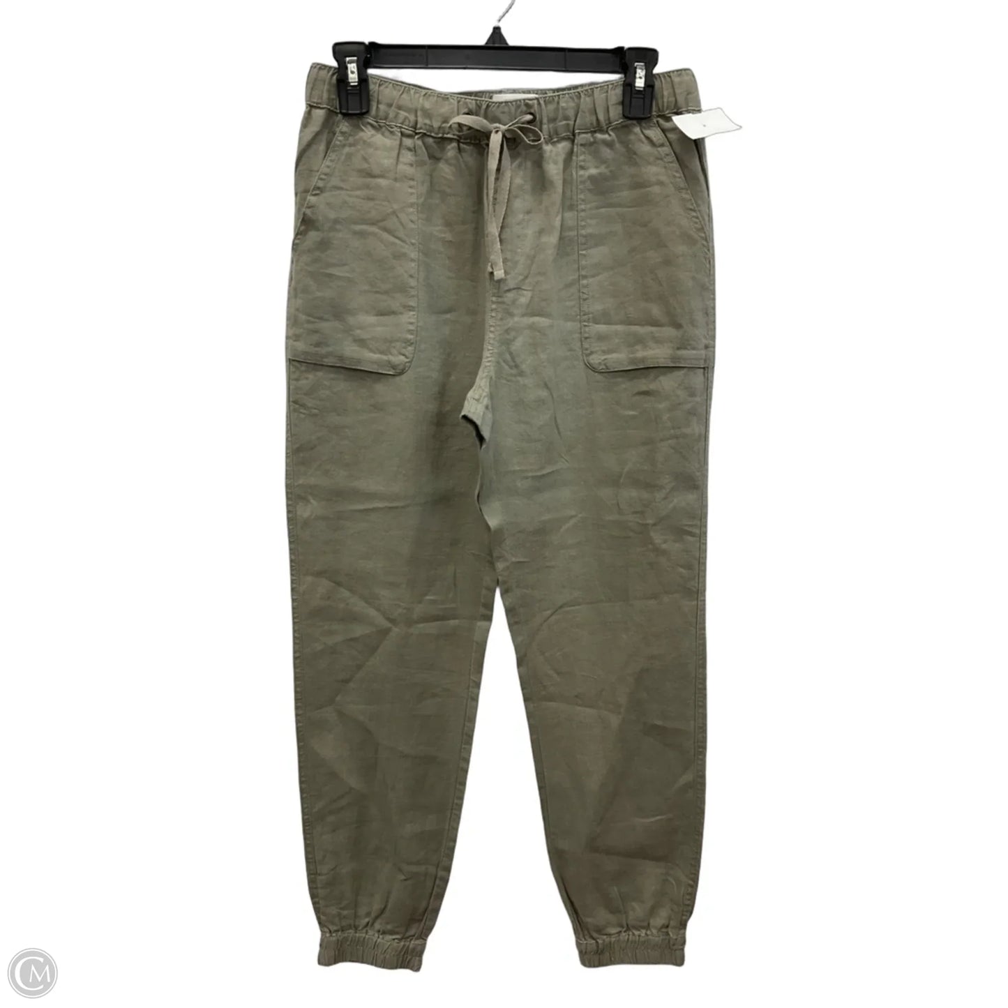 Pants Linen By C And C In Green, Size: S