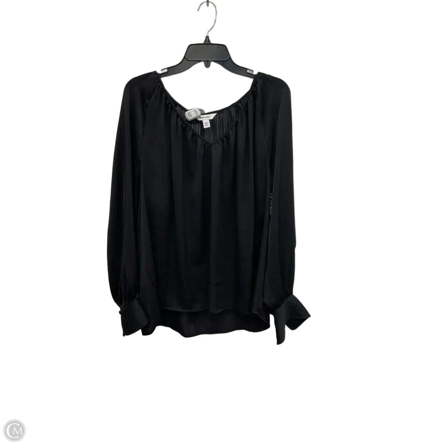 Top Long Sleeve By Nine West In Black, Size: Xxl