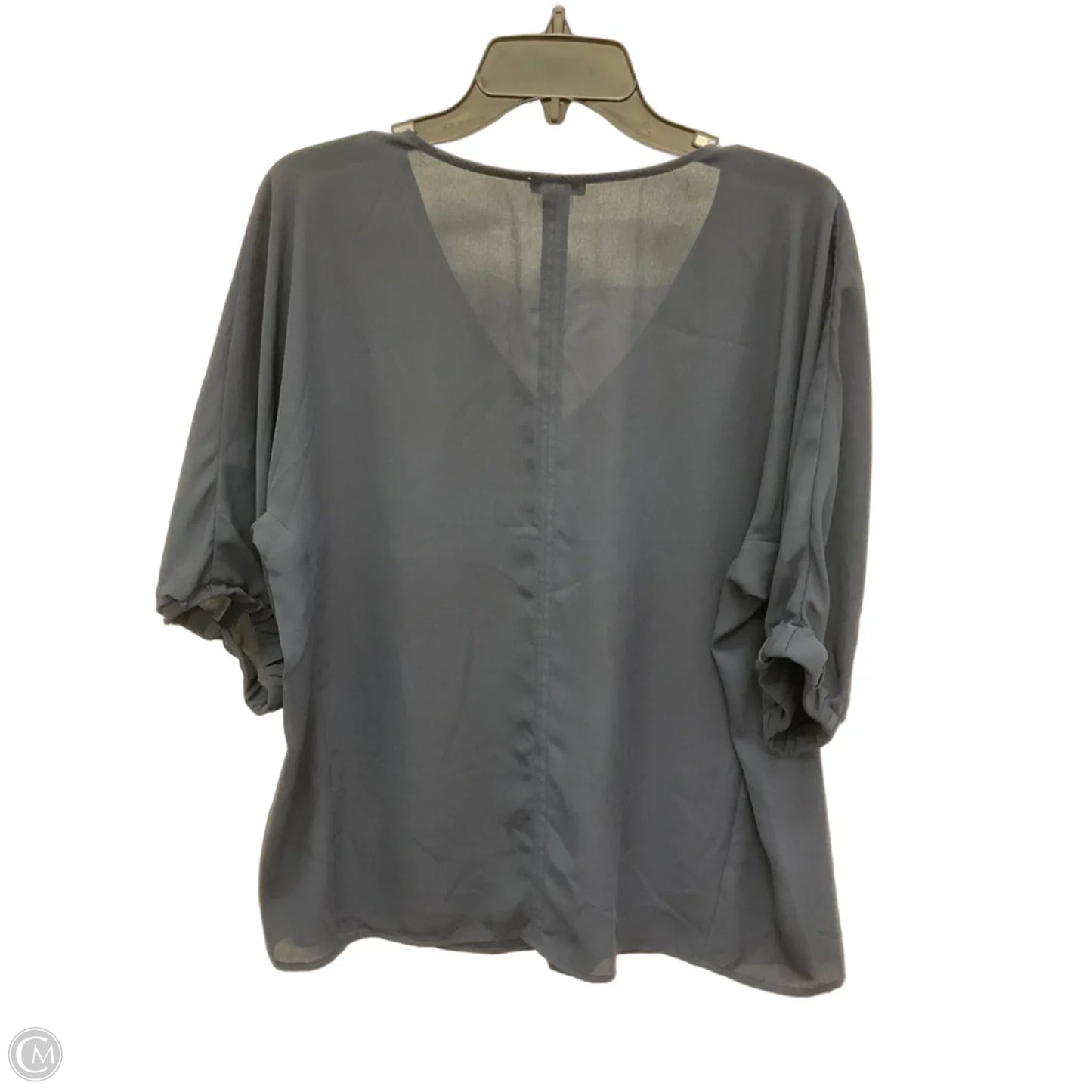 Top Short Sleeve By Ann Taylor In Blue, Size: Xl