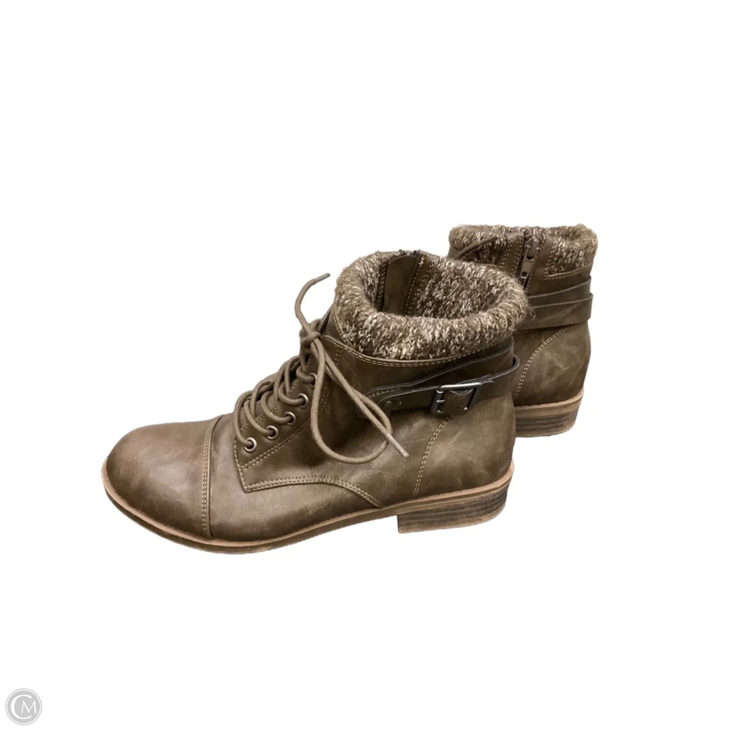 Boots Ankle Flats By Steve Madden In Brown, Size: 9.5