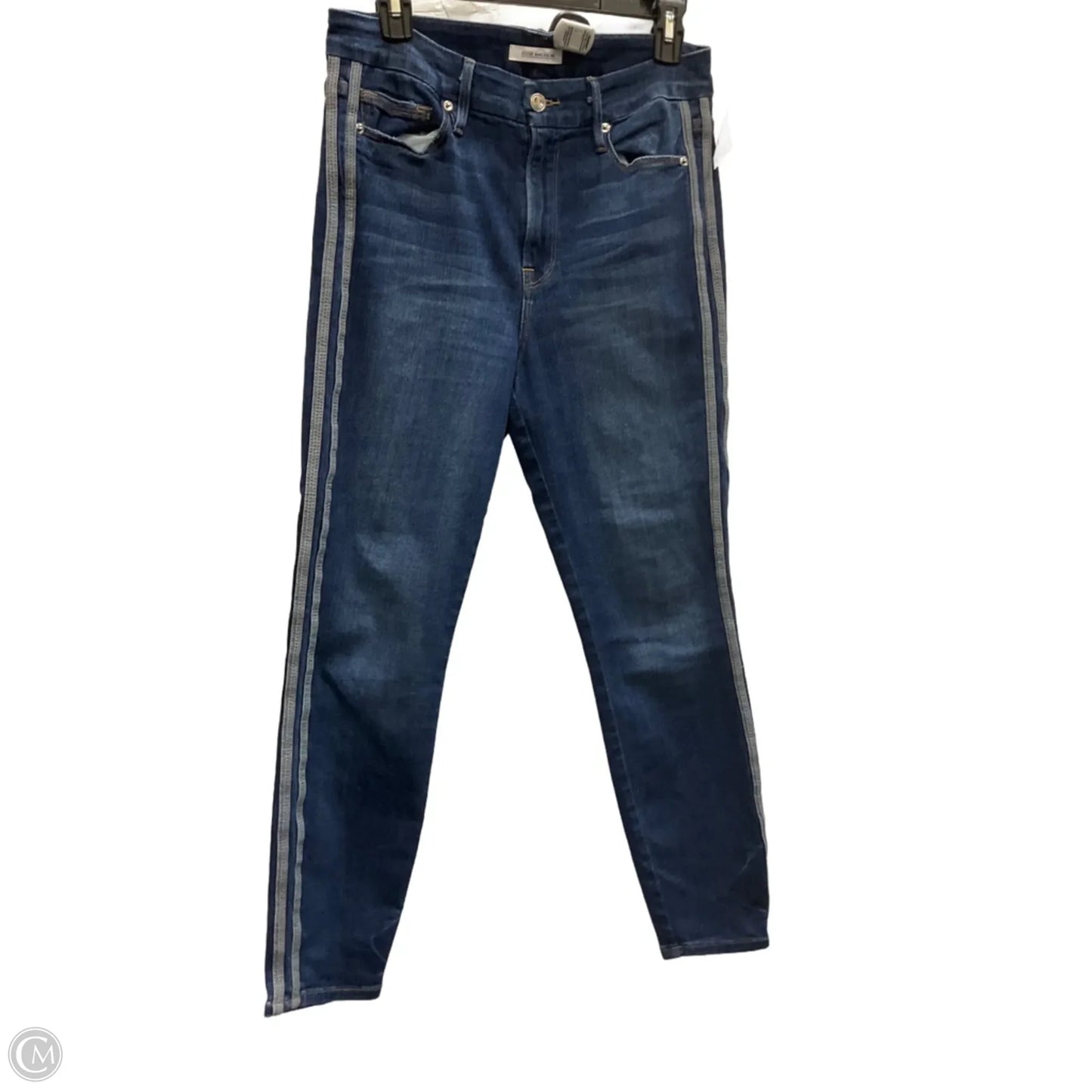 Jeans Skinny By Good American In Blue Denim, Size: 10