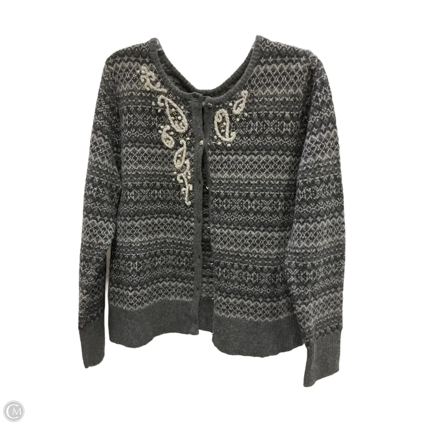 Cardigan By Eddie Bauer In Grey, Size: Xl