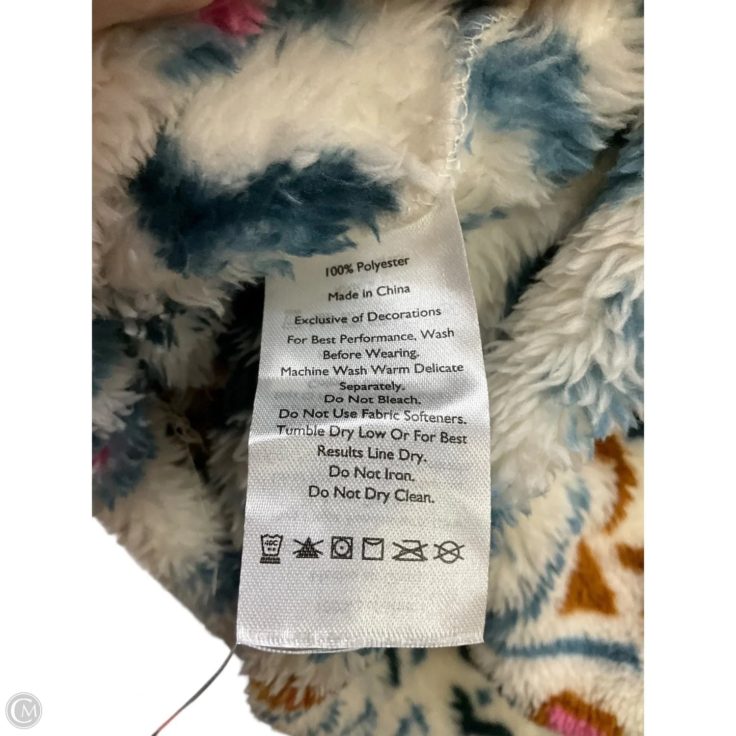 Jacket Fleece By Eddie Bauer In Multi-colored, Size: M