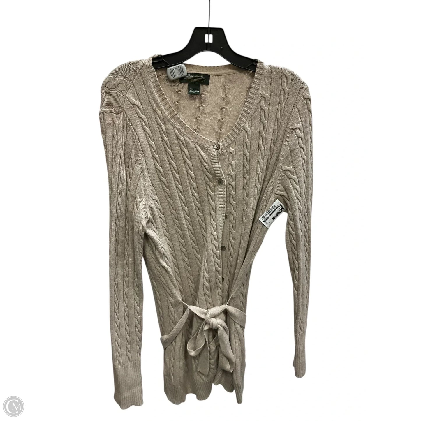 Cardigan By Eddie Bauer In Tan, Size: Xl