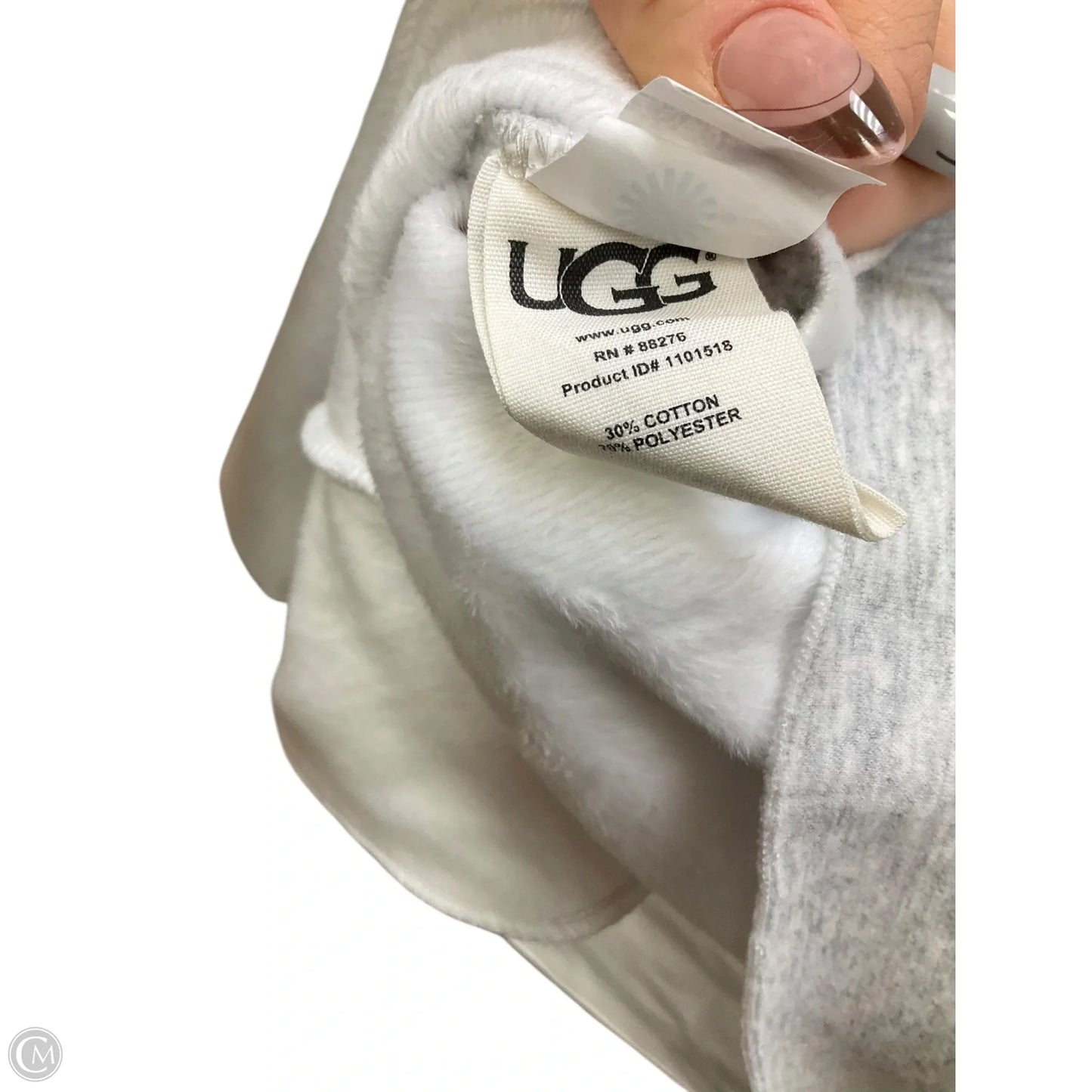 Sweatshirt Designer By Ugg In Grey, Size: M