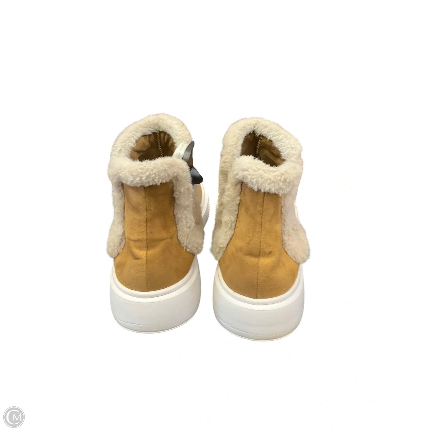 Boots Ankle Flats By Nine West In Tan, Size: 10