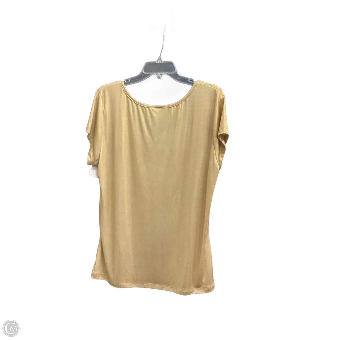 Top Sleeveless By Clothes Mentor In Gold, Size: 3x