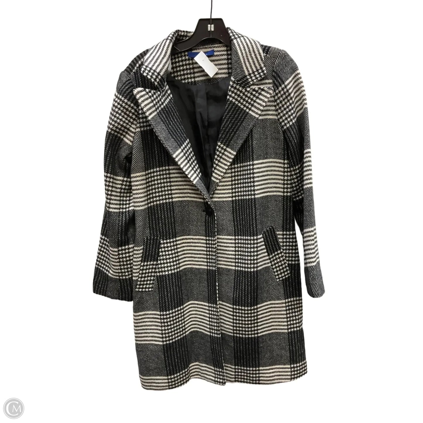 Coat Peacoat By Apt 9 In Black & White, Size: S