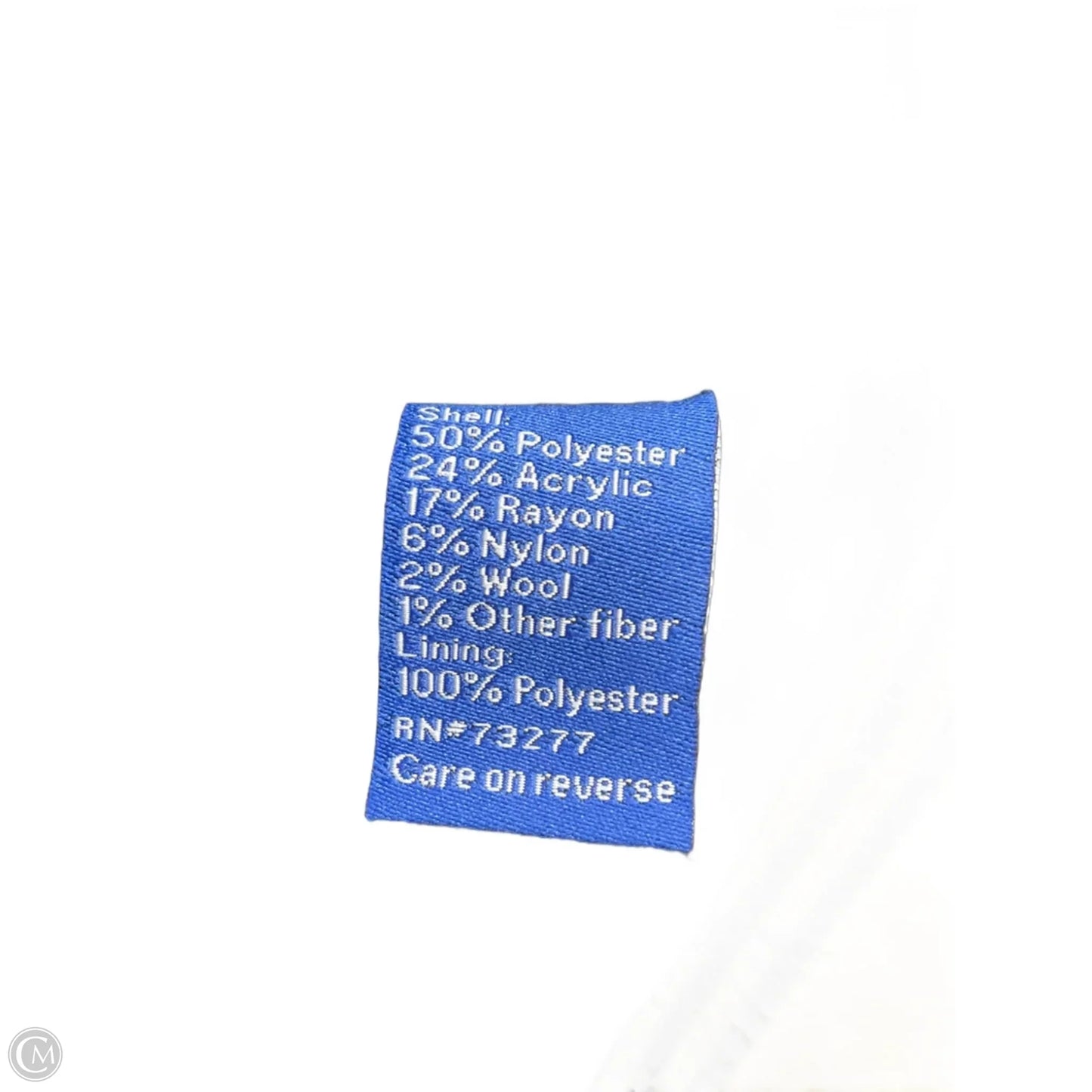 Coat Peacoat By Apt 9 In Black & White, Size: S